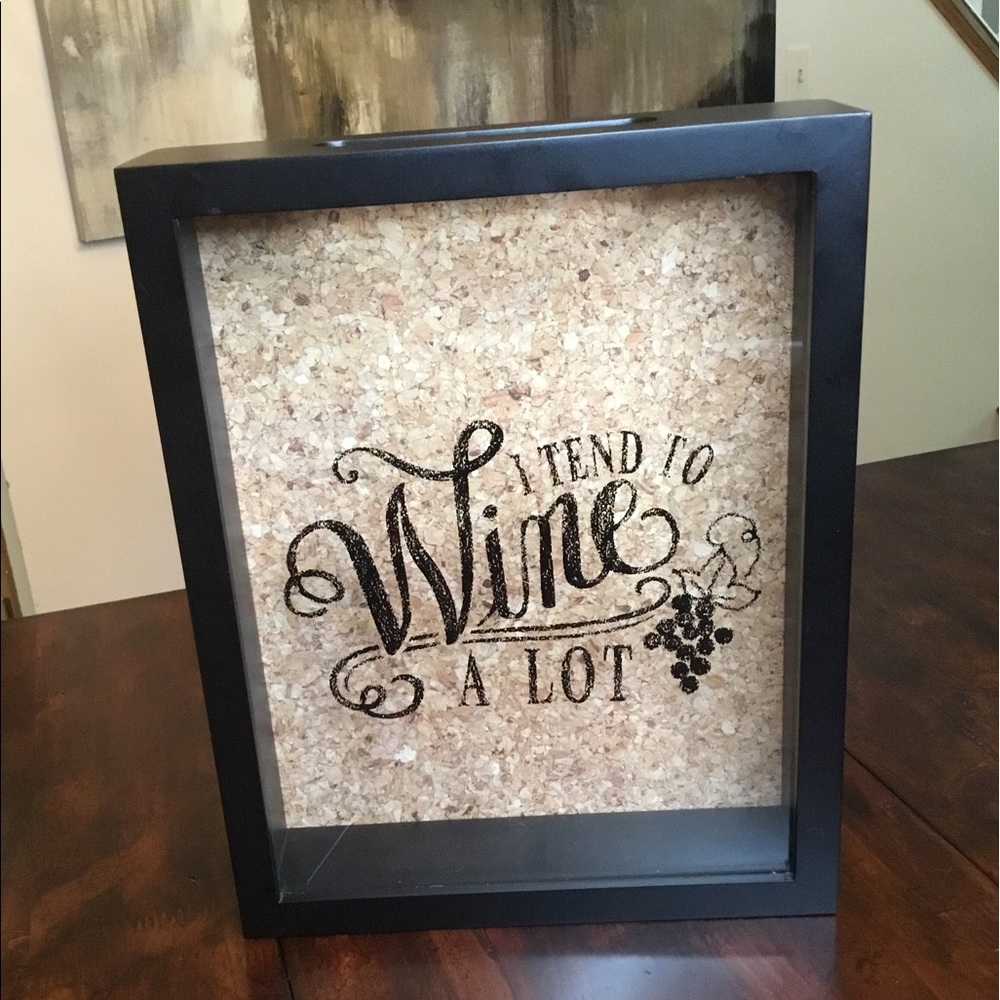 2 for $15! Wine Cork Shadow Box Holder NWOT